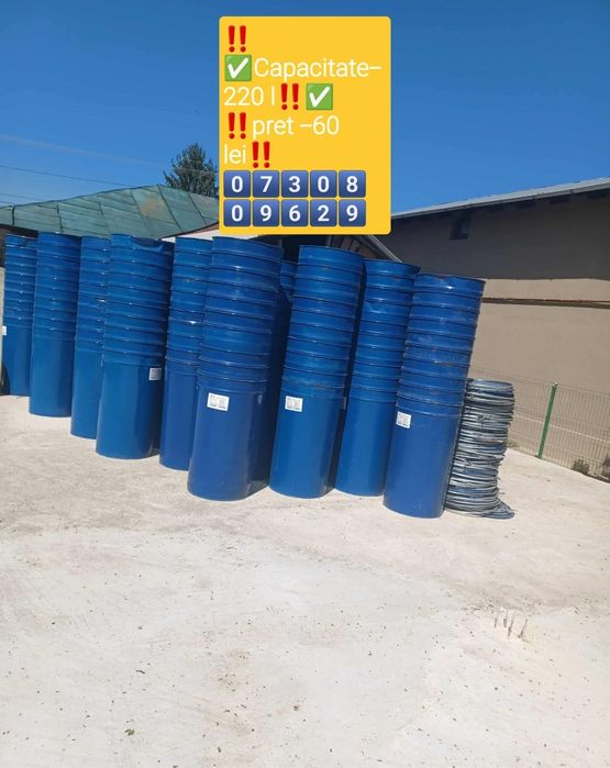 Butoaie de tabla cu capac și cerc