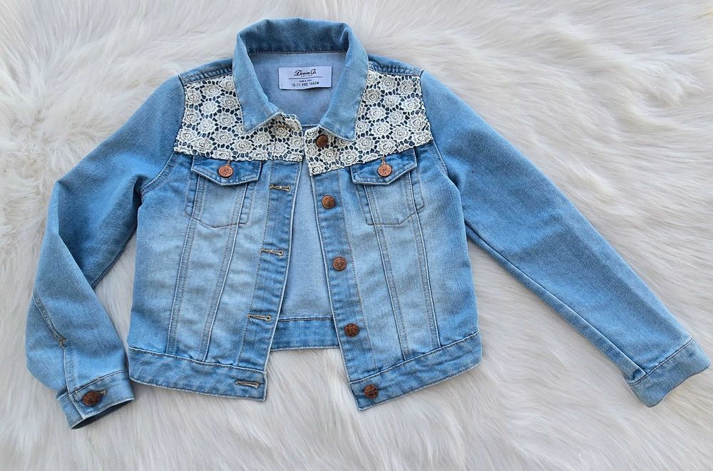 Детско дънково яке 10-11 години