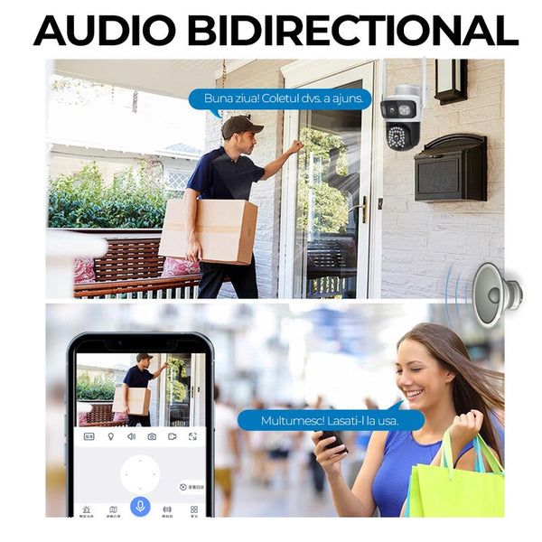 Тройна Wi-Fi камера за наблюдение с LunariSo аларма / SMK025 /