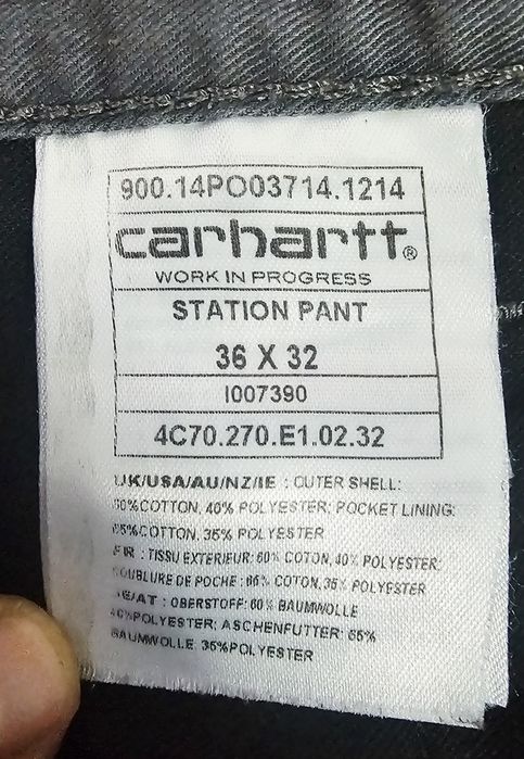 Pantaloni   Carhartt - WIP  Pant albastri Mărimea W36 L32  XXL