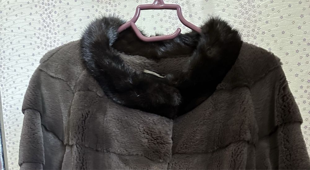 Шуба автоледи норка/бобер