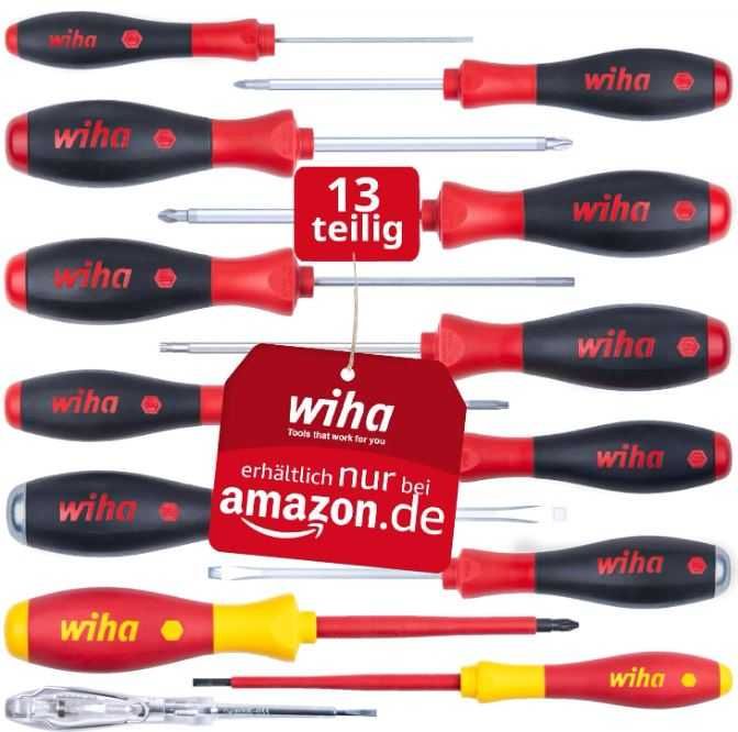 Wiha-комплекти професионални ударни и електрически отвертки 13 бр.