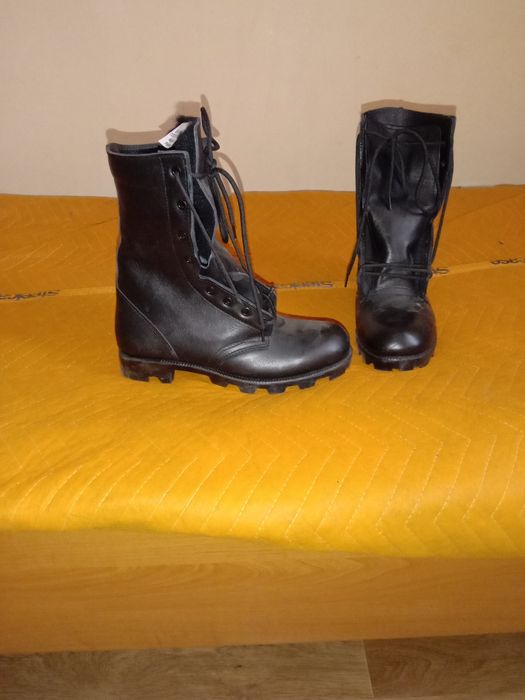 Берцы зимние кожаные