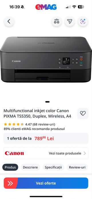 Imprimanta Canon PIXMA TS5350