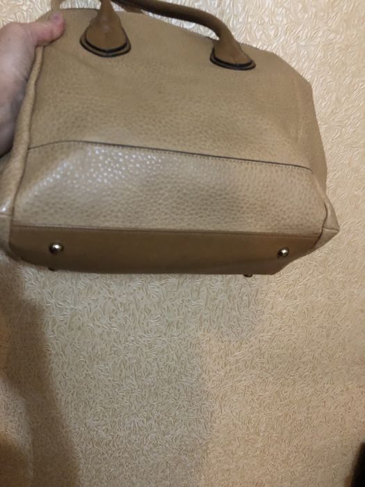 Сумка бежевая, средний размер
