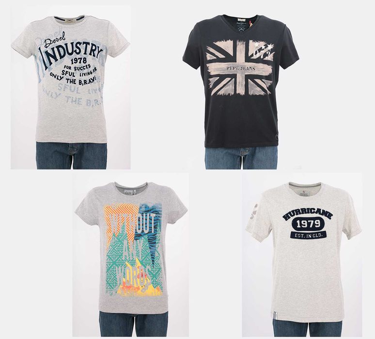 Diverse tricouri slim fit - NOI - Diesel, Pepe Jeans, Sublevel, Q1905