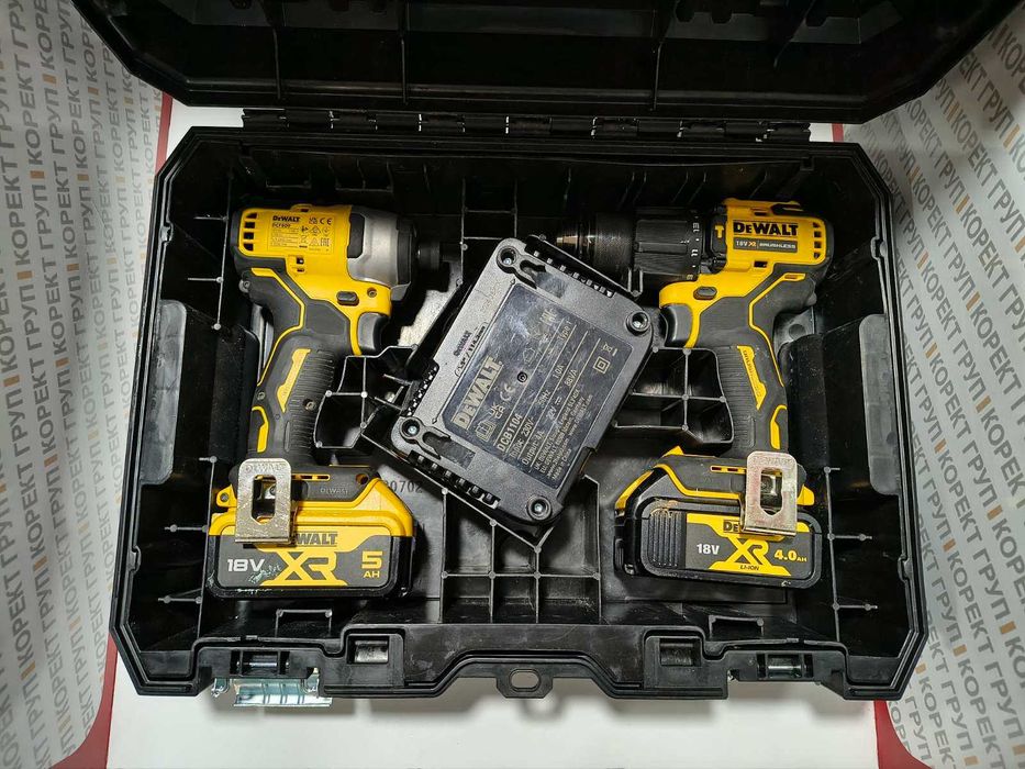 Dewalt XR акумулаторен комплект винтоверт и гайковерт