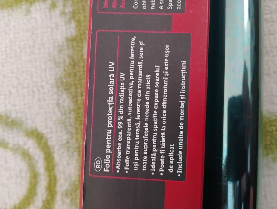 Folie pentru protecție solară UV. NOI