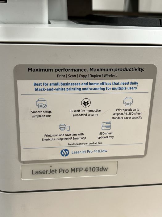 Принтер LaserJet 4103dw