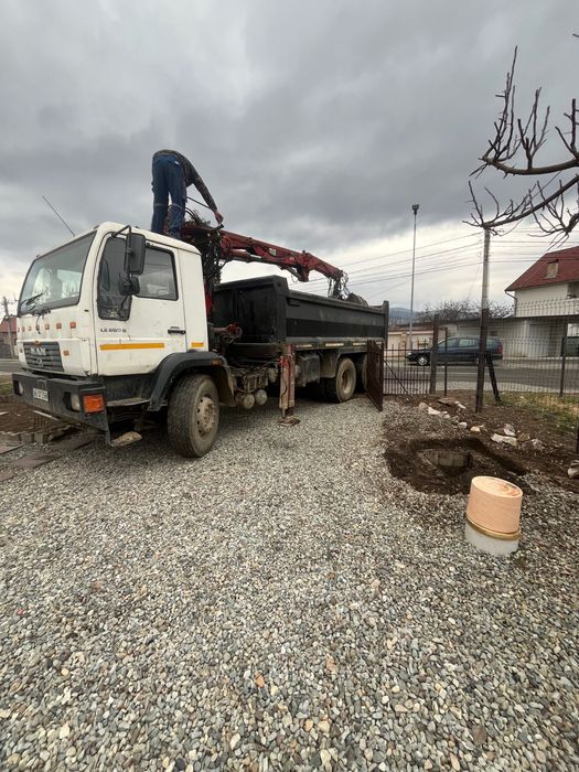 Transport pamant , nisip lemne ,moloz incarcare cu macara24t sau camioneta 3,5t