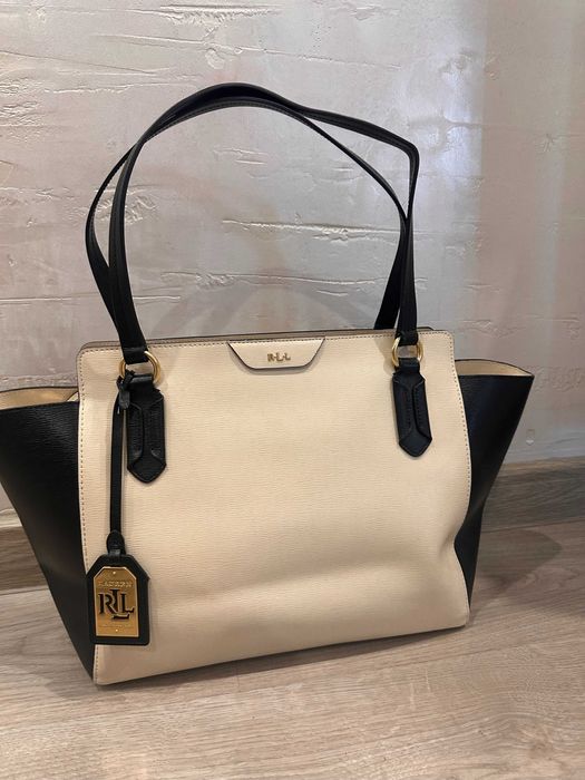 Lauren Ralph Lauren чанта естествена кожа