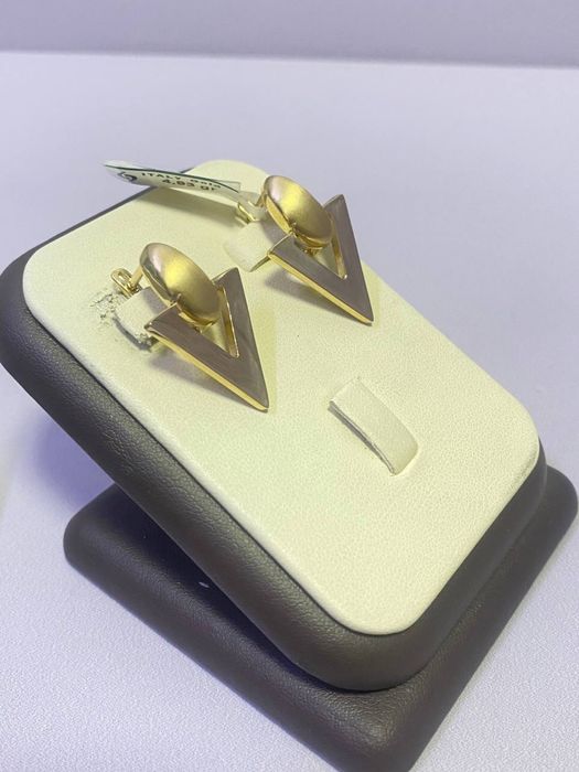 Серьги из желтого золота / СТ 30770