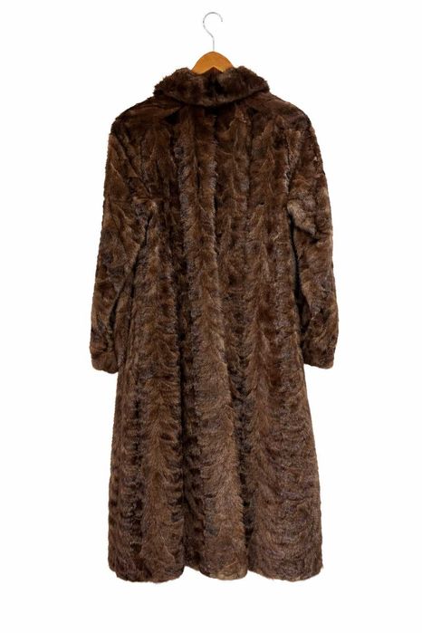 Луксозно дълго дамско палто - естествен косъм норка