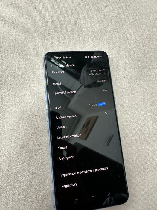 Telefon real me 7 pro (ÎN STARE FOARTE BUNA)