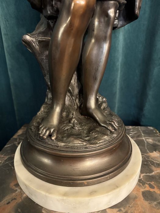 Statueta bronz masiv- 75cm /h