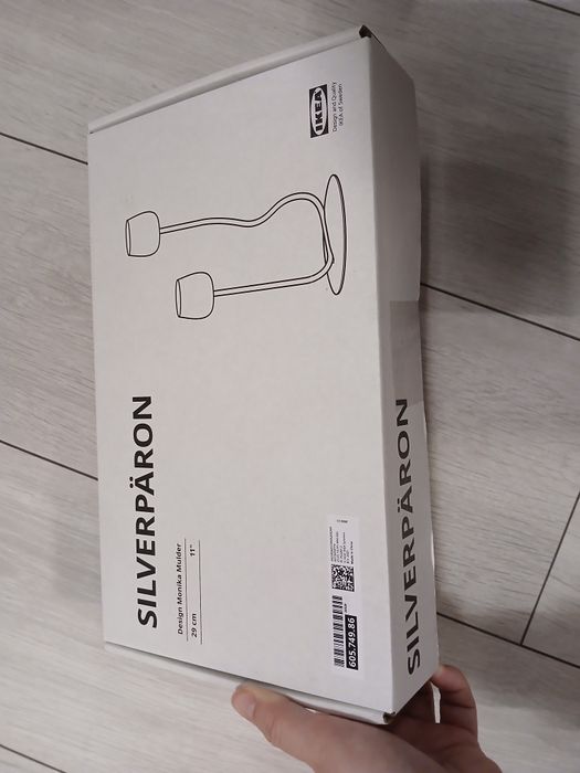 Suport lumânări IKEA roșu/ nou