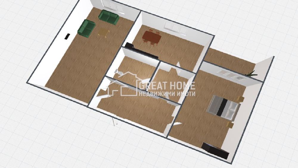 3-стаен в Търговище-Запад 1 площ 62 цена 75000 Евро