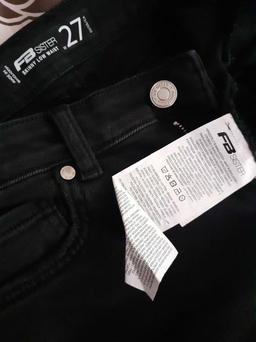 Дънков черен панталон размер w27