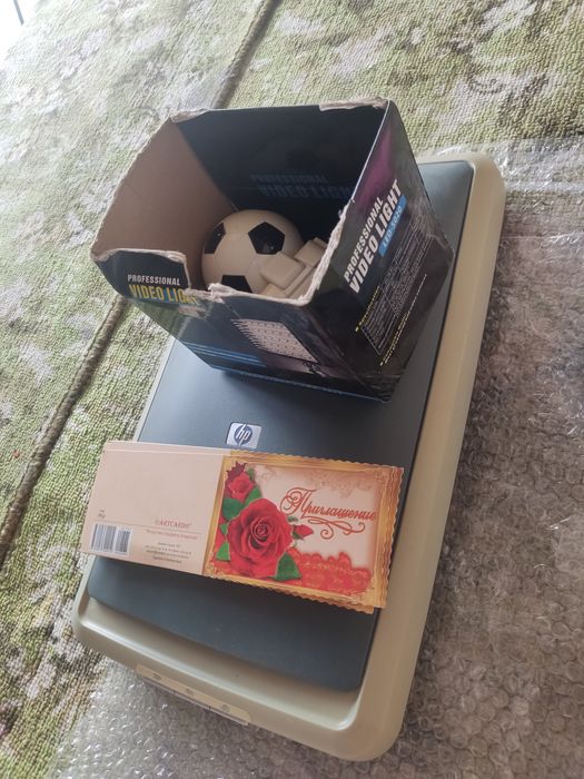 Диски. Боксы, салфетки, сканер hp3670