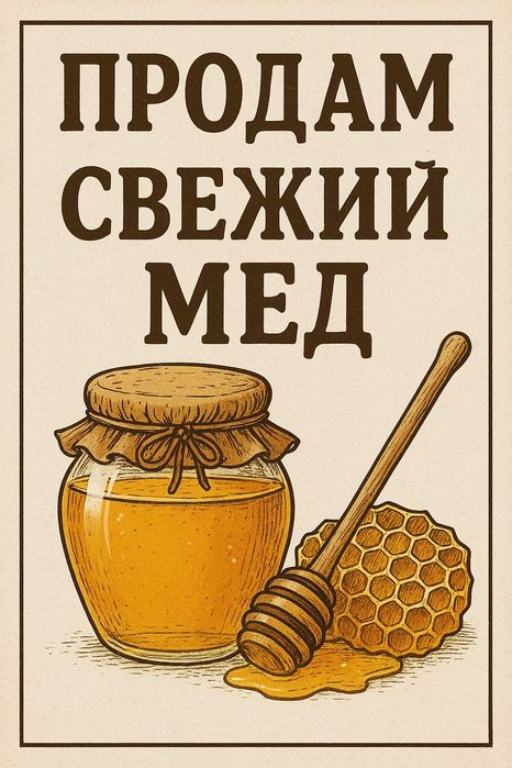 Продам свежий мед