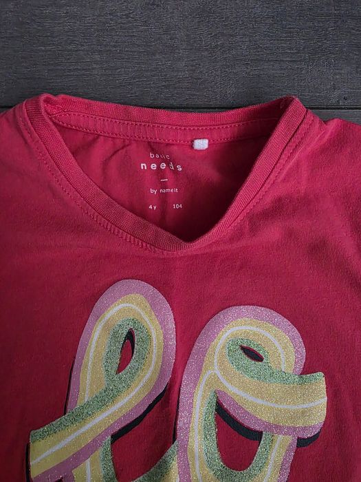 Лот от 5 блузки/ тениски момиче 104-110 размер 3-4 год