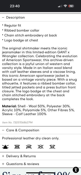 Geaca Gant 100% originala !!!