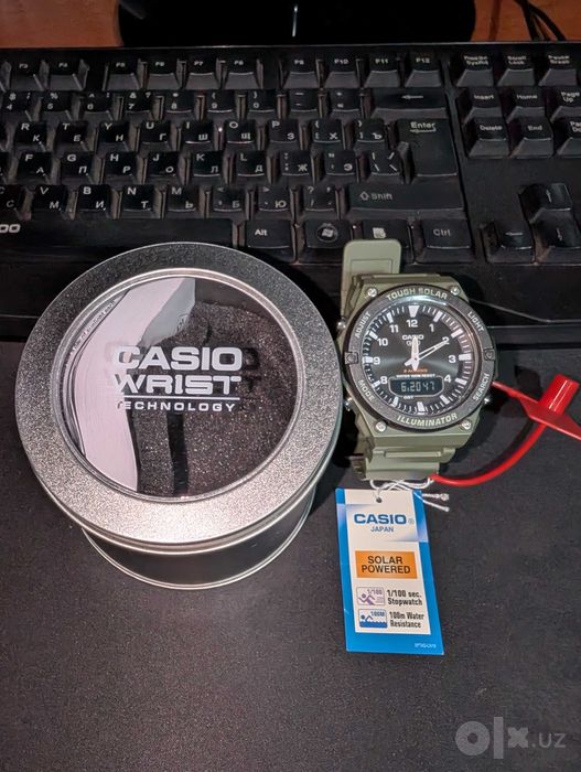 Мужские наручные часы на солнечной батарее Casio AQ-S820W-3BVDF