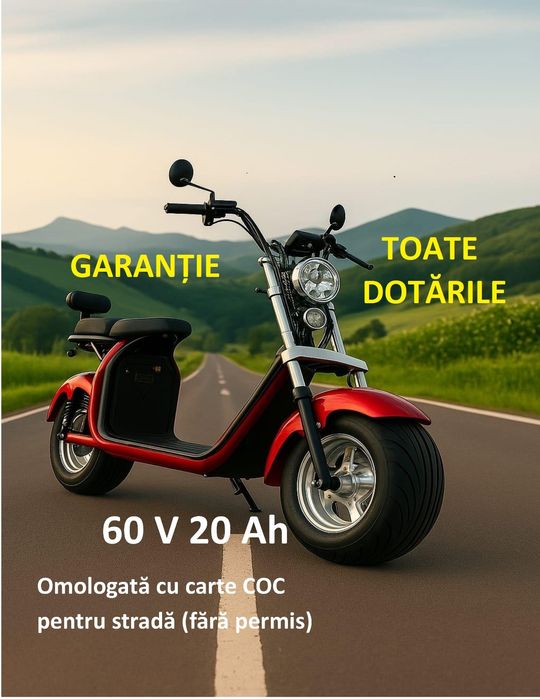 Scuter electric/Scooter Harley pentru adulti blak