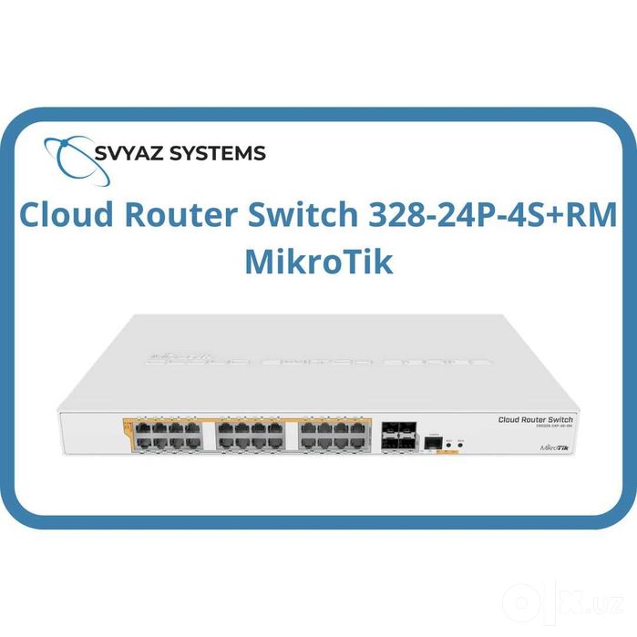 Mikrotik Cloud Router Switch 328-24P-4S+RM Коммутатор