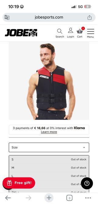 Vesta apa neopren Jobe