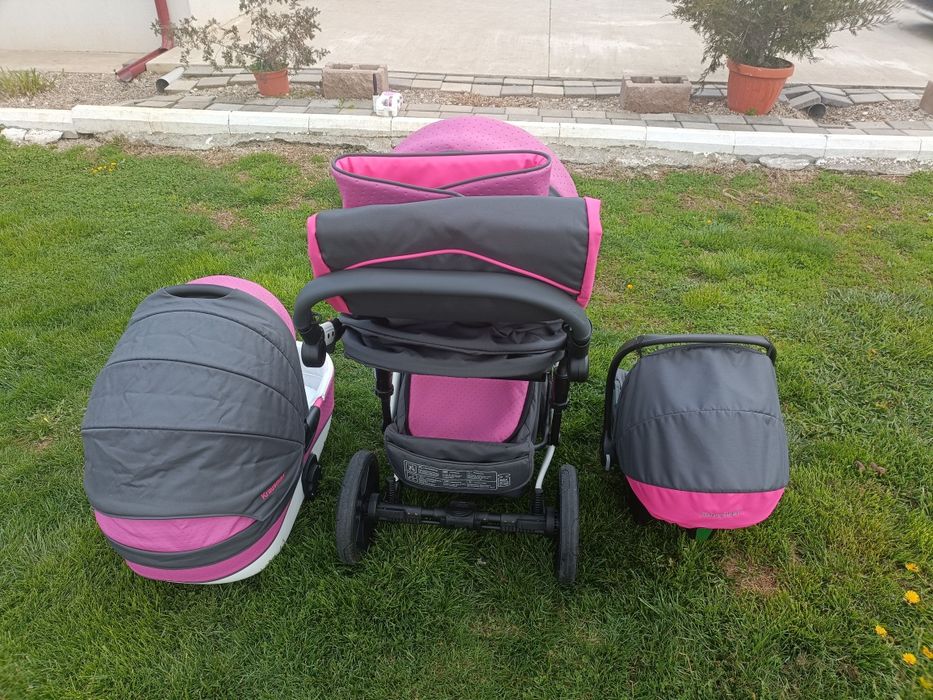 Carucior 3 in 1 Poema Pink - Krausman
