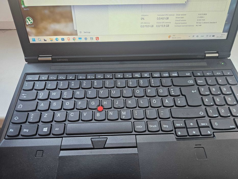 Lenovo ThinkPad P50 Workstation i7 QuadCore 32Gb Ram Nvidia Quadro 4GB