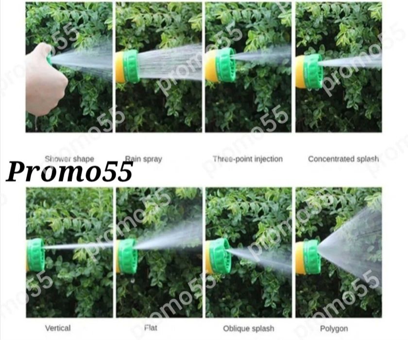 Градински маркуч 25м. комплект с преносима макара,пръскачка,накрайници