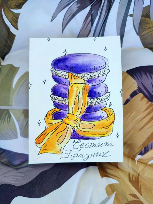 Ръчно рисувани картички