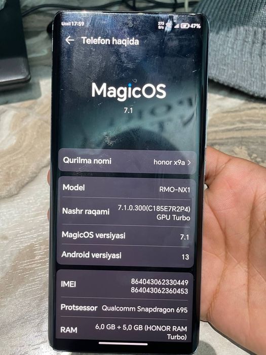 Honor x9a 6/128 gb