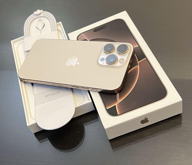 Vand iphone 16 pro max gold 256 gb