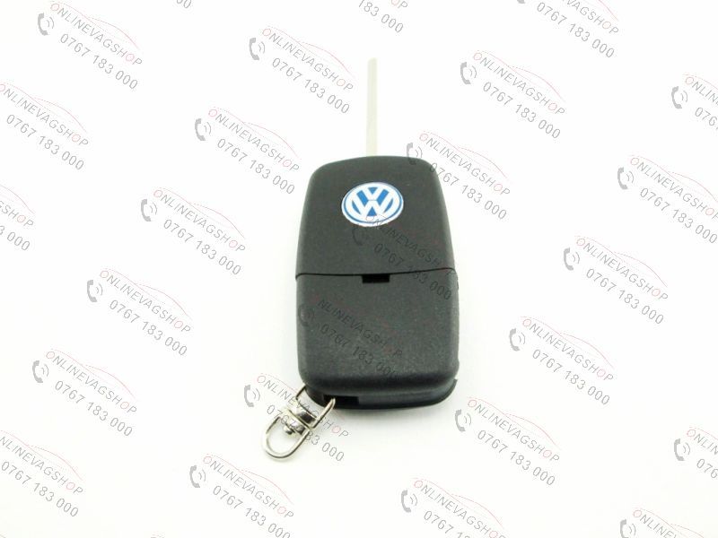 Carcasa cheie briceag ORIGINALA cu logo VW,SKODA,SEAT 2 butoane