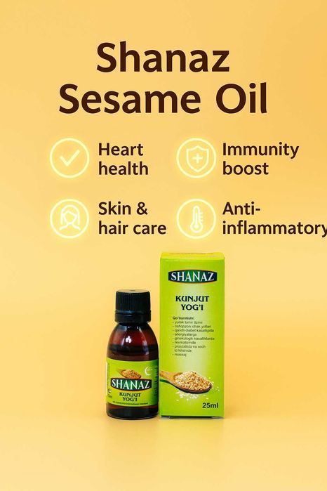 Масло Кунжутное 25мл  (Кунжут ёғи)