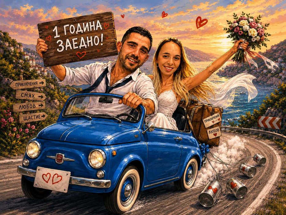 Дигитални карикатури, шаржове и колажи по снимка – подарък