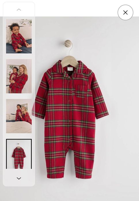 Next Коледна пижама 2-3г нов 98см