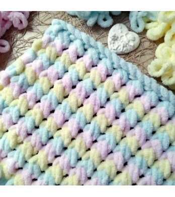 Изработвам пухкави бебешки и детски одеяла от прежда Ализе.