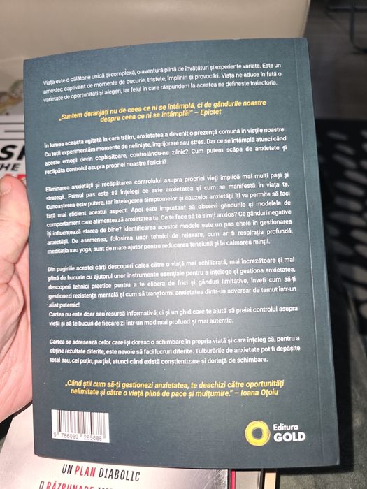 Cartea "Față în față cu anxietatea. Nu o lăsa să câștige!"