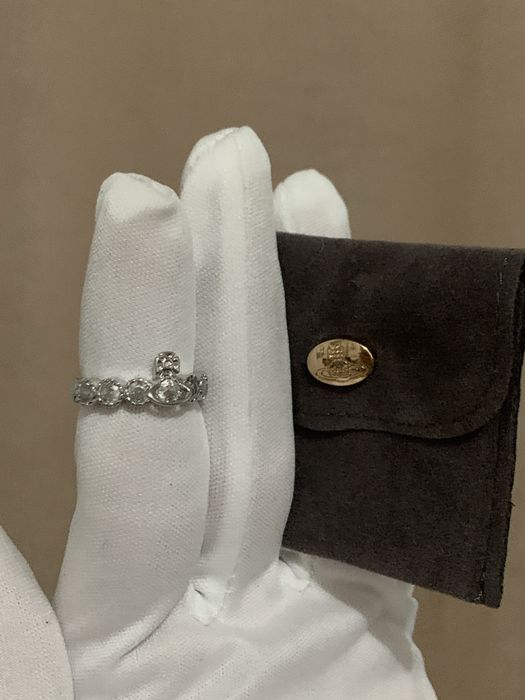 Vivienne WestWood Inel Crystal ajustabil