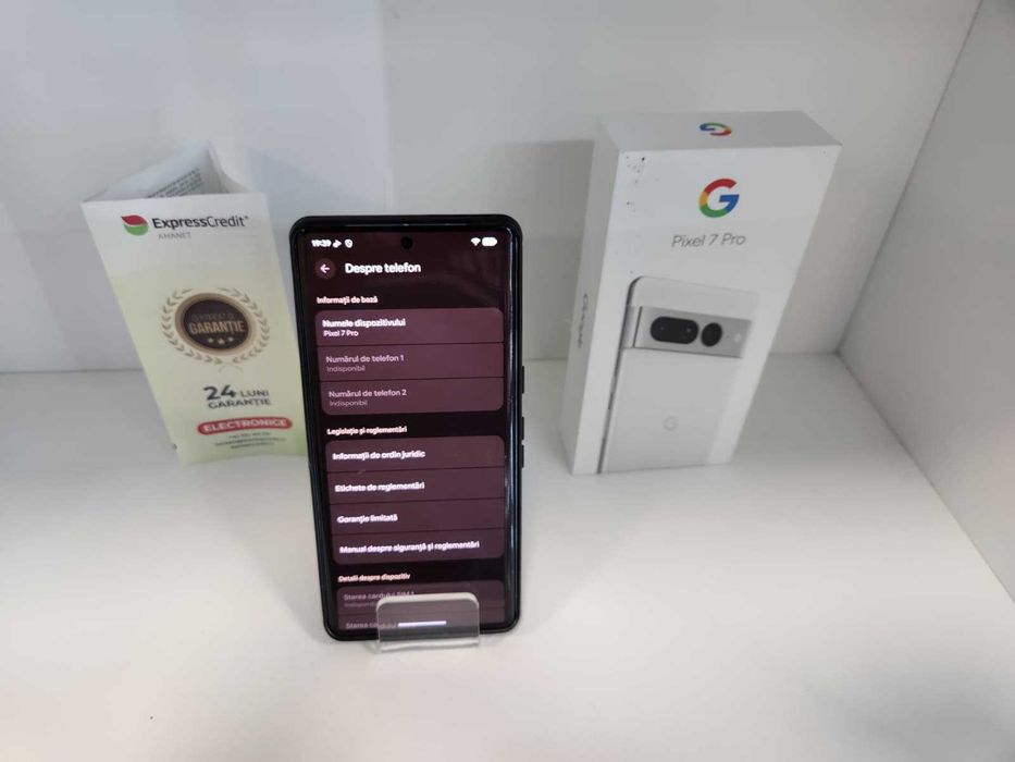 Google  Pixel 7 Pro 12/128 GB  (Ag8 Tudor/B75086) – Garantie 2 Ani!