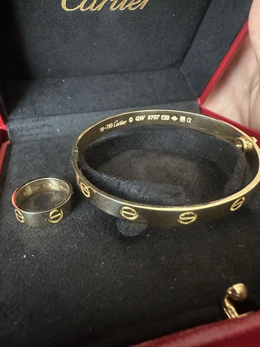 Кольцо Картье Cartier love литое