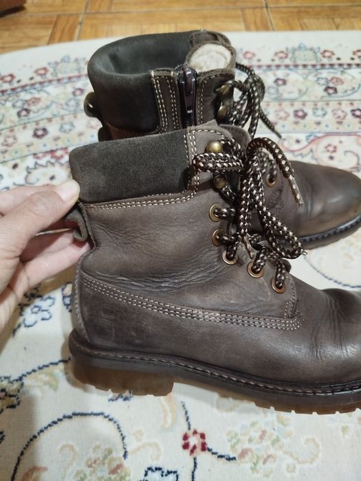 Кожаная обувь под Timberland