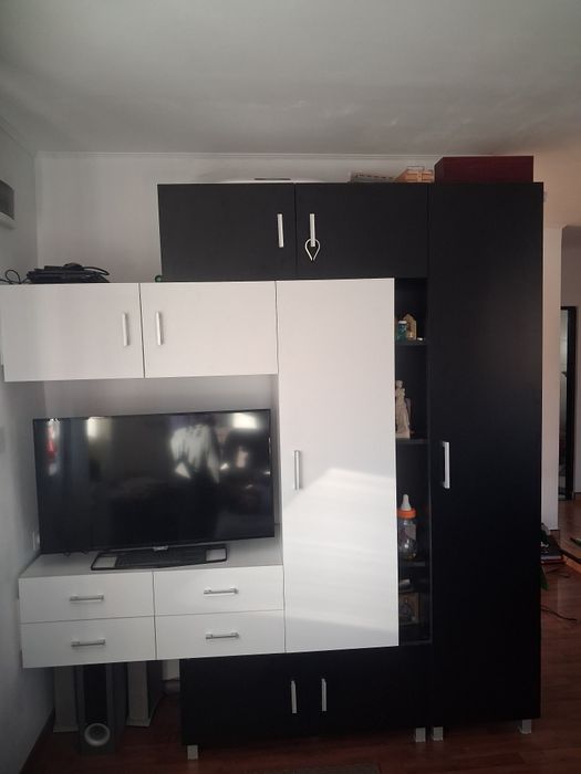 Dulap Living alb - negru