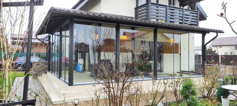 Pergola bioclimatica/ inchideri sticla securizata / ghilotina