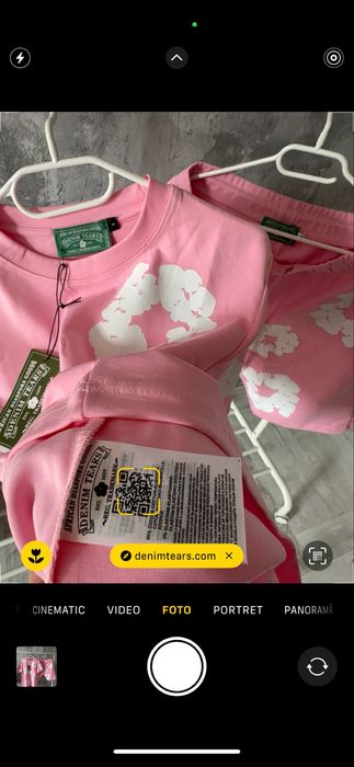 Compleu Denim Tears pink Amiri Off white