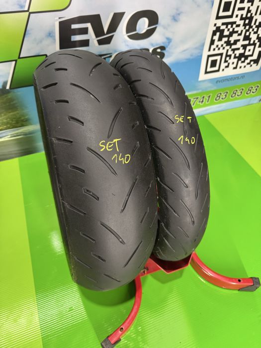 Set Anvelope Moto 120 70 17 si 180 55 17 Dunlop Gpr300 cauciuc Set 140